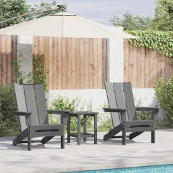 Chaise de 3 pcs Gris clair 80.5 x 74.5 x 92 cm