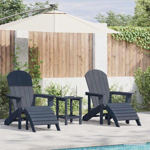 Chaise de 2 pcs Bleu marine 83 x 74 x 92 cm Poly�thyl�ne
