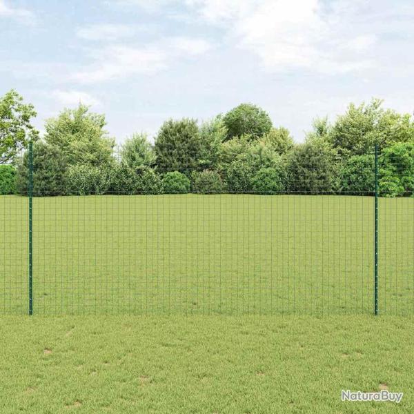 Poteau de cl�ture ench�ss� 22 pc Vert 200 cm