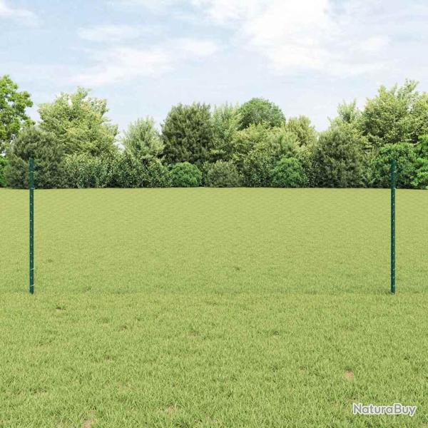 Cl�ture hexagonale avec poteau 25 x 0,8 m Vert Maille