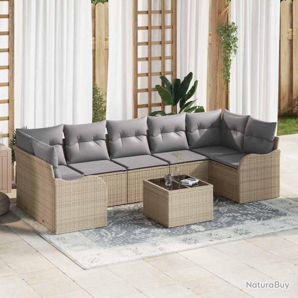 Ensemble de canap� de Beige 55 x 55 x 37 cm polyrotin