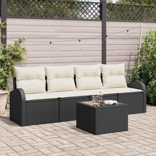 Ensemble de canap� de Noir 55 x 55 x 37 cm polyrotin