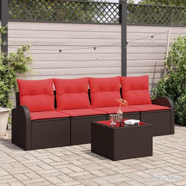 Ensemble de canap� de Marron 55 x 55 x 37 cm polyrotin