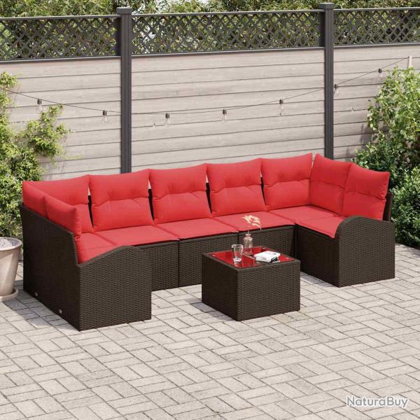 Ensemble de canap� de Marron et rouge 55 x 55 x 37 cm