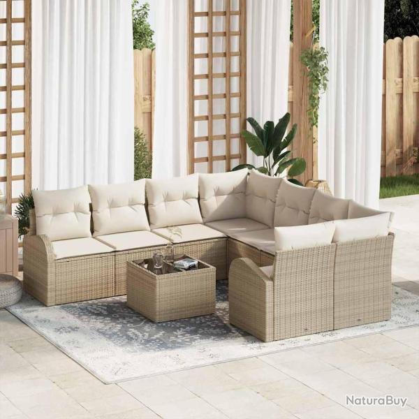 Ensemble de canap� de Beige 55 x 55 x 37 cm polyrotin