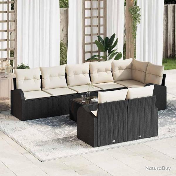 Ensemble de canap� de Noir et Cr�me 55 x 55 x 37 cm