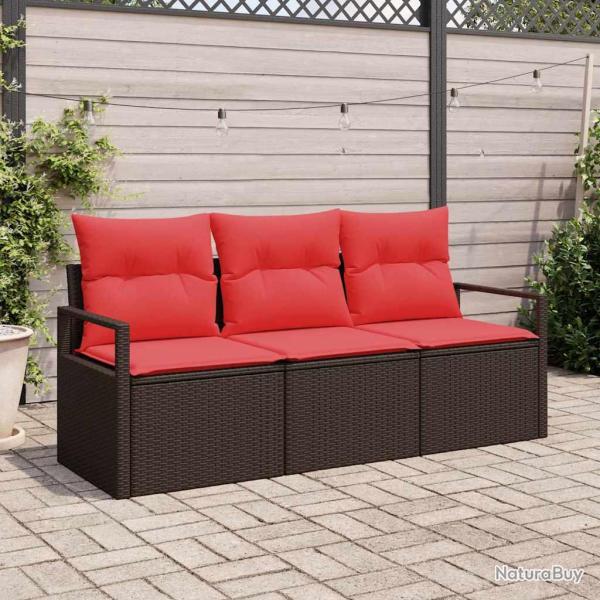 Ensemble de Canap�s 3 pcs Marron polyrotin