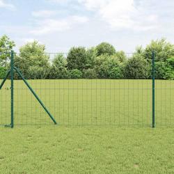 Fixation au sol pour cl&ocirc;ture, maille verte, 10 &times; 1 m, pour le jardin