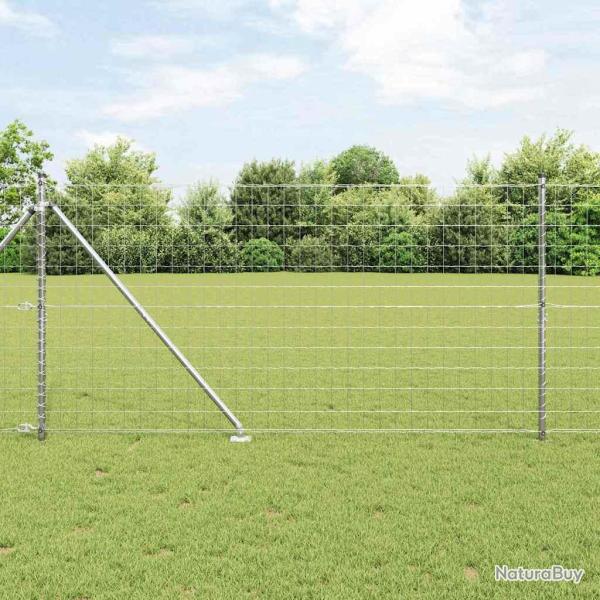 Cl�ture Euro avec des Pointes 10 x 1,2 m Acier galvanis� Maille