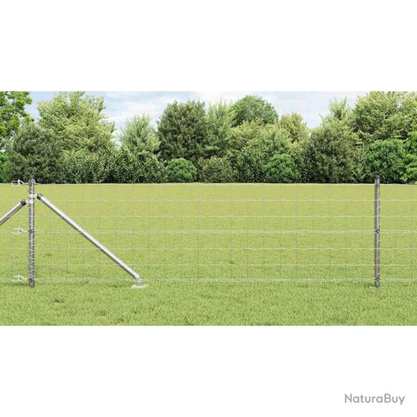 Cl�ture Euro ext�rieure avec piques 25 x 0,6 m Acier galvanis�