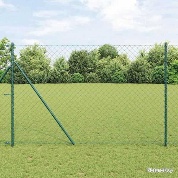 Cl�ture en mailles de cha�ne avec fixation au sol 1,5 x 25 m