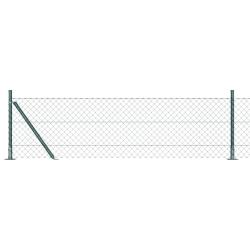 Poteau de cl&ocirc;ture. Vert 10 x 0,6 m (maille 40 x 40 mm)