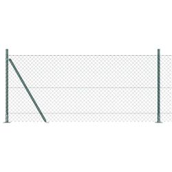 Poteau de cl&ocirc;ture. Vert 10 x 0,8 m (maille de 40 x 40 mm)