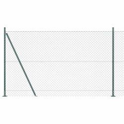 Poteau de cl&ocirc;ture. Vert 10 x 1,5 m (maille 40 x 40 mm)