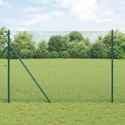 Cl&ocirc;ture en fils soud&eacute;s pour fixation au sol 50 x 1,5 m Vert