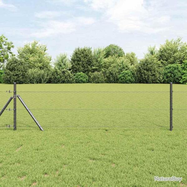 Fixation au sol hexagonale 25 x 0,4 m Acier recouvert de PVC