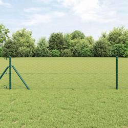 Fixation au sol hexagonale en acier recouvert de PVC pour le jardin, 50 &times; 0,6 m