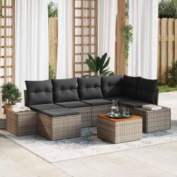 Ensemble de canap&eacute; de 7 pcs Gris