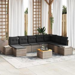 Ensemble de canap&eacute; de 9 pcs Gris