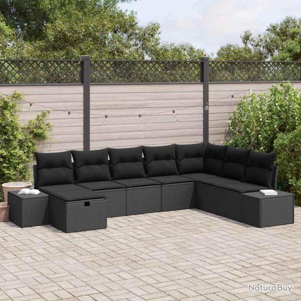 Canap�, 8 pi�ces, noir