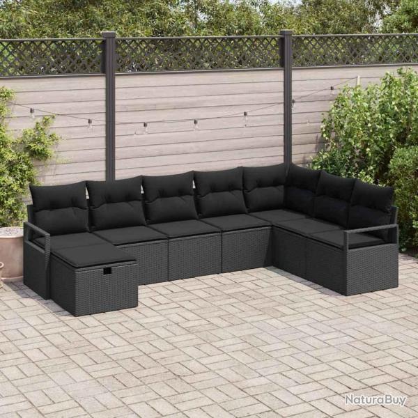 Ensemble de Canap�s avec coussin 6 pcs polyrotin
