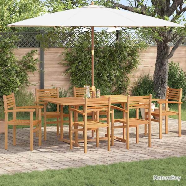 Chaise 6 pcs Marron 56 x 55 x 90,5 cm Bois de teck massif