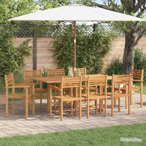 Chaise 8 pcs Marron 56 x 55 x 90,5 cm Bois de teck massif