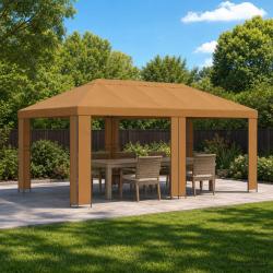 Abri de 6 x 3 m Beige Polyester et Acier 190