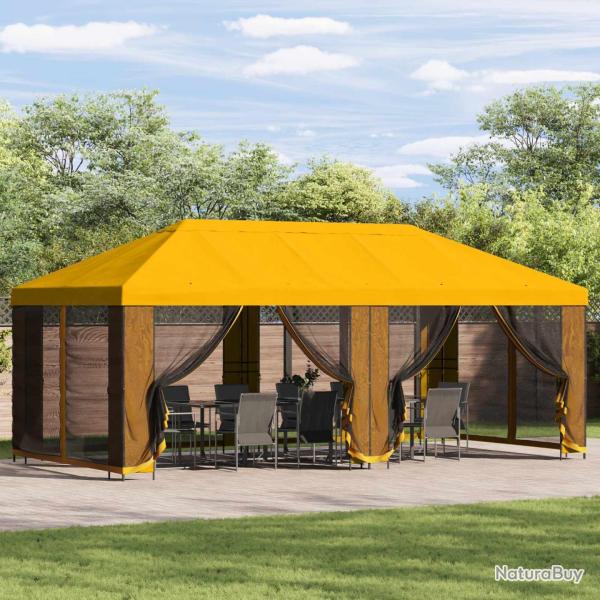 Abri de 6 x 3 m Jaune Polyester et Acier 190