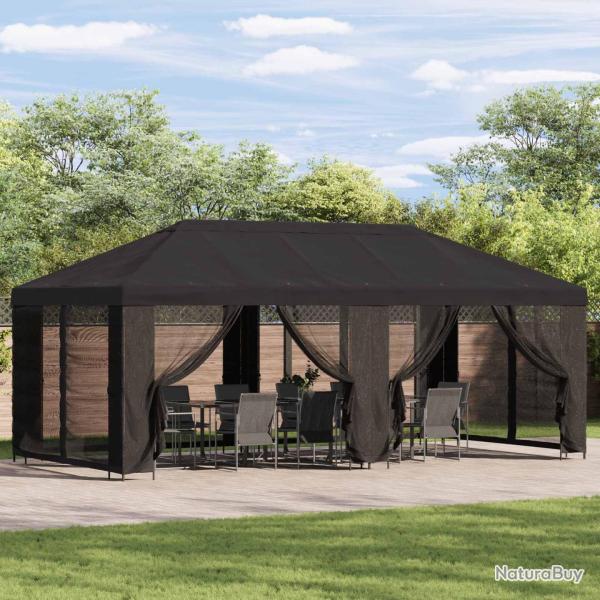 Abri de avec parois 6 x 3 m Anthracite