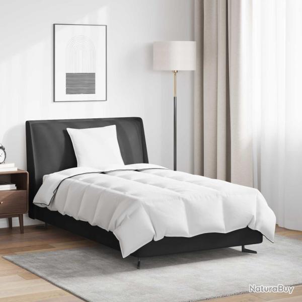 Duvet d'hiver avec oreiller 2 pcs Blanc Plume de canard