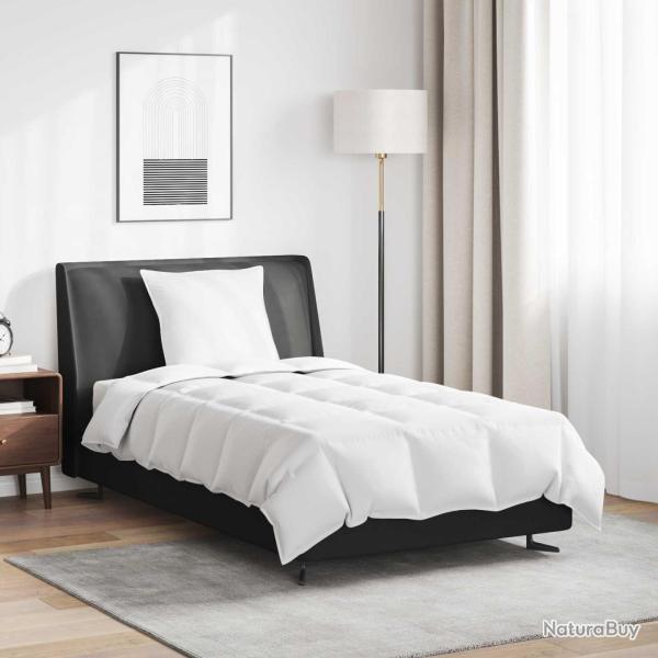 Duvet d'�t� simple avec oreiller 2 pcs Blanc Plume de canard