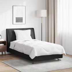 Duvet d'&eacute;t&eacute; simple avec oreiller 2 pcs Blanc Microfibre