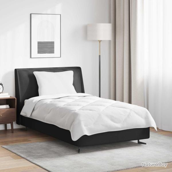 Ensemble de Duvet avec oreiller 2 pcs Blanc Microfibre