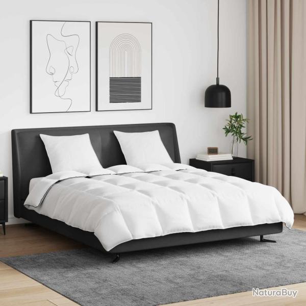 Duvet d'hiver avec oreiller 3 pcs Blanc Plume de canard