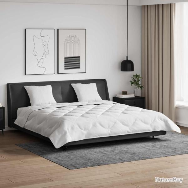 Duvet d'�t� simple avec oreiller 3 pcs Blanc Microfibre