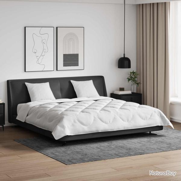 Duvet toutes saisons avec oreiller 3 pcs Blanc Microfibre