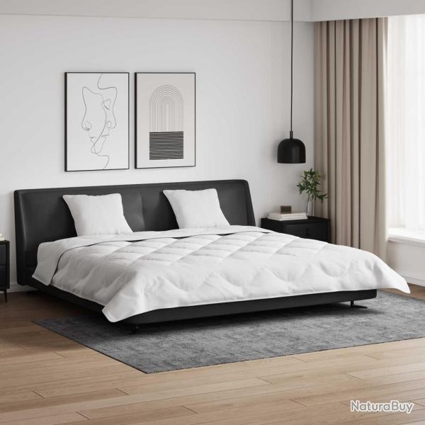 Duvet d'hiver avec oreiller 3 pcs Blanc Microfibre