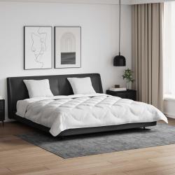Ensemble de Duvet 3 pcs Blanc Microfibre et Plumes D'oie