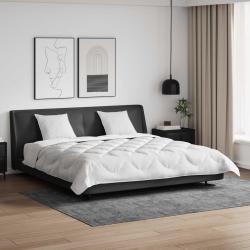Couette avec Oreillers avec oreiller 3 pcs Blanc Microfibre