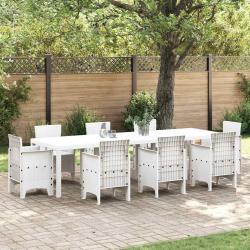 Table blanche en polyrotin, pour la cuisine, 300 &times; 100 &times; 73 cm
