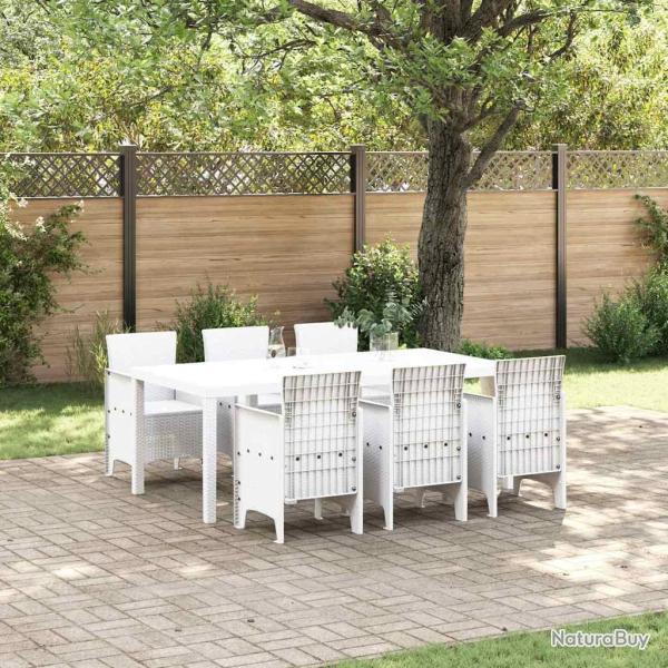 Ensemble de salle � manger pour 7 pcs Blanc