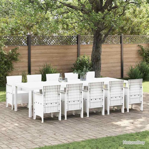 Ensemble de salle � manger pour 11 pcs Blanc