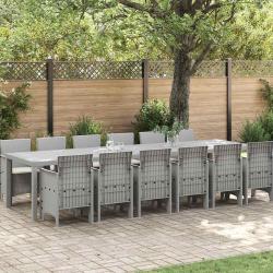 Ensemble de salle &agrave; manger pour 13 pcs Gris clair