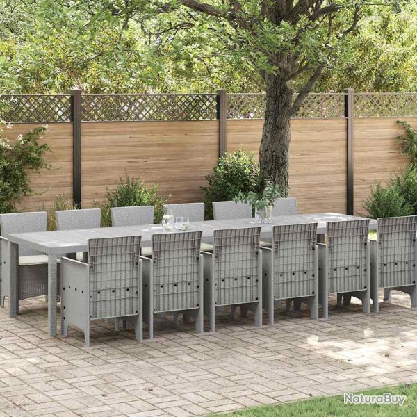 Ensemble de salle � manger pour 13 pcs Gris clair