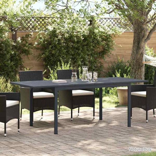 Table � d�ner d'ext�rieur Anthracite 210 x 90 x 73 cm Acier