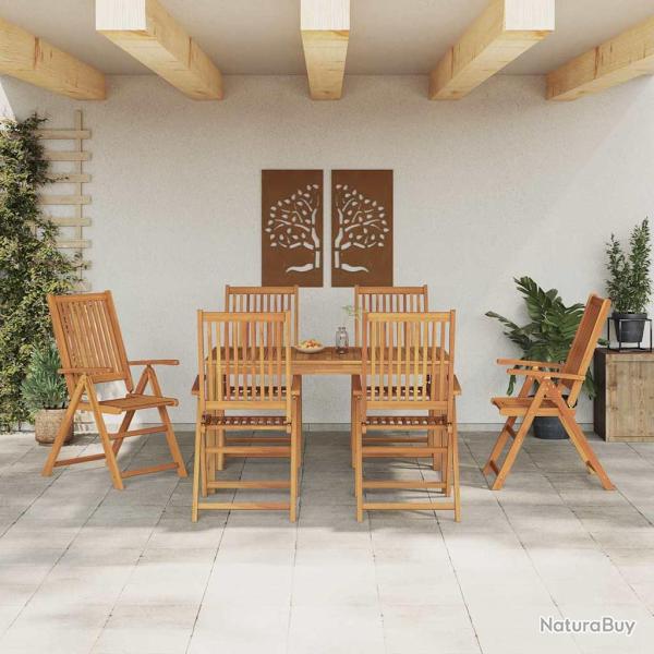 Ensemble de salle � manger pour 7 pcs Naturel