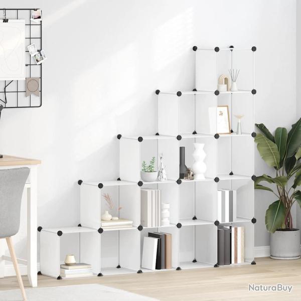 Cubes de rangement 15 pcs Transparent PP