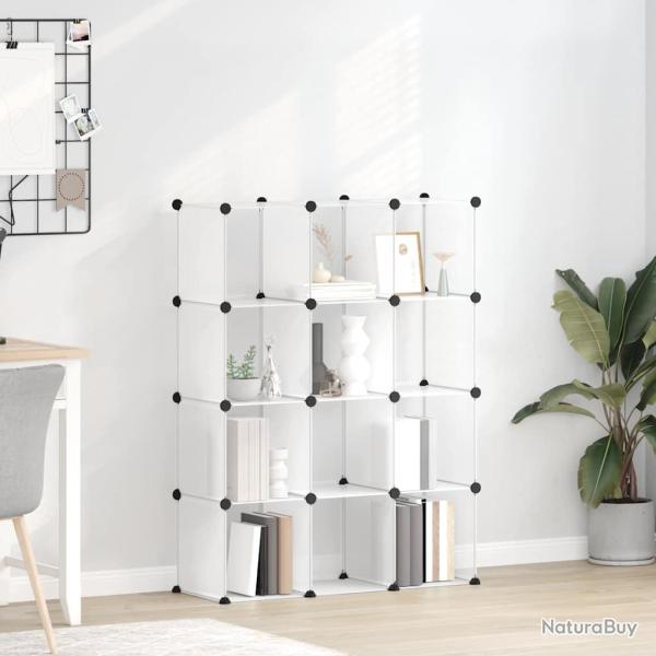 Cubes de rangement 12 pcs Transparent PP