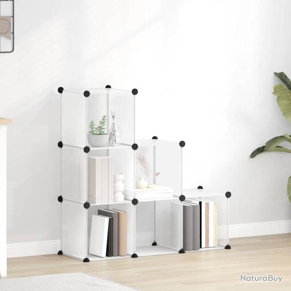 Cubes de rangement 6 pcs Transparent PP